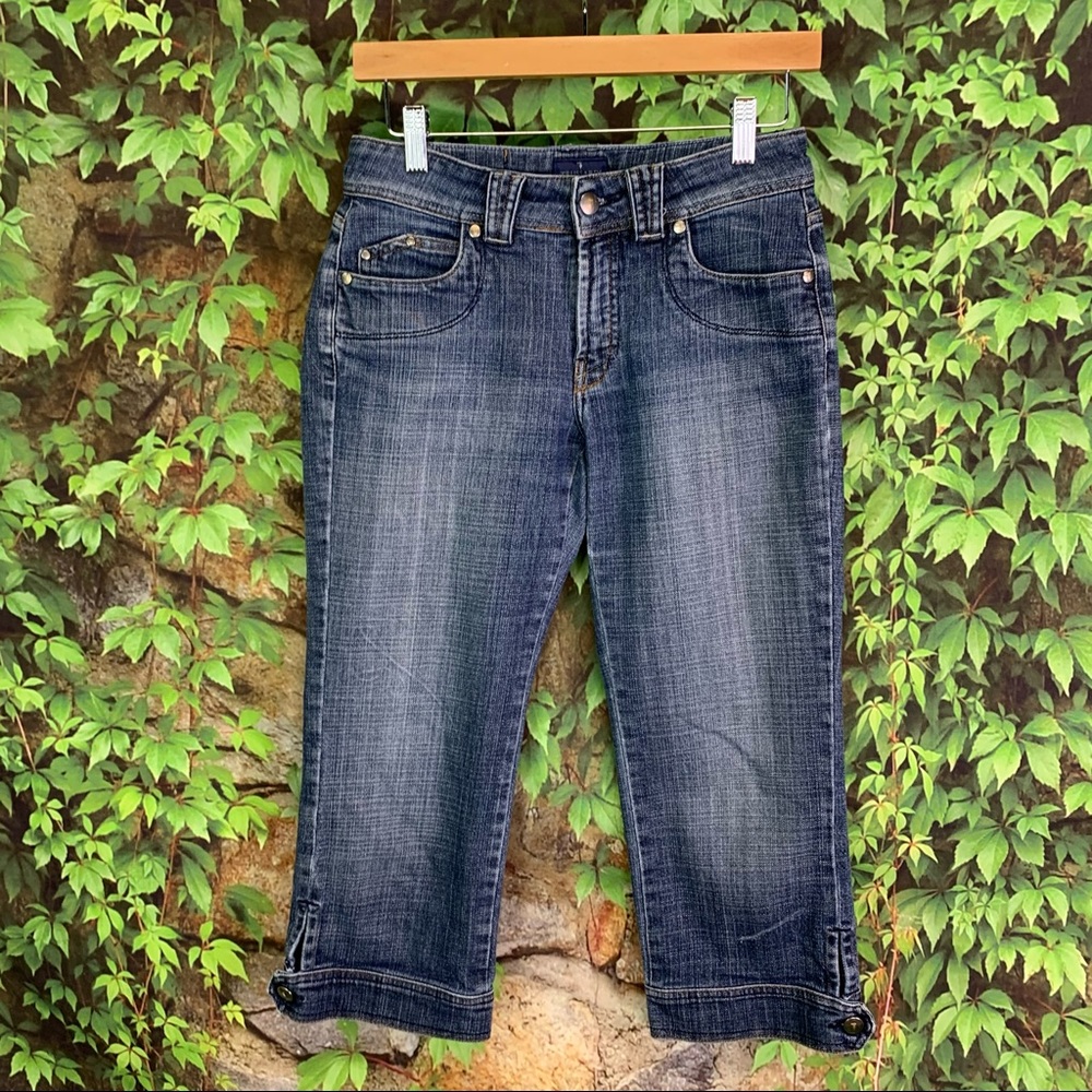 TRUSSARDI Garment-Washed Cropped Jeans, US 6/IT 42 - Picture 2 of 13